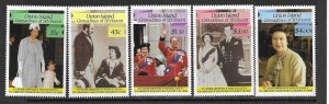 St. Vincent Grenadines Union 236-40  MNH Queen set cpl.  X 9, vf 2022 CV $33.25