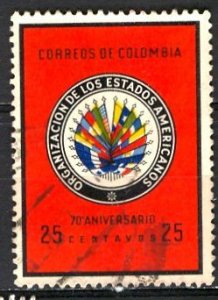 Colombia; 1962: Sc. # 743: Used Cpl. Set
