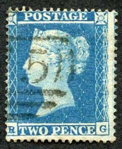 SG19 2d Star (RG) Wmk Small Crown perf 16 plate 4 Cat 100 pounds