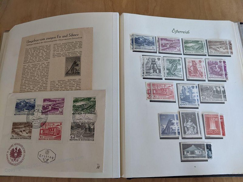 Austria Postwar Collection Graz Renner Sheets Birds Kids MNH + Many Used G105674