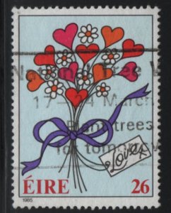 Ireland 1985 used Sc 607 26p Flowers bouquet - Greetings