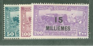 Egypt #115-117 Unused Single (Complete Set)