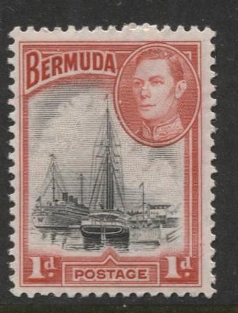 Bermuda - Scott 118 - Hamilton Harbor - 1938 - MNH -  Single - 1d Stamp