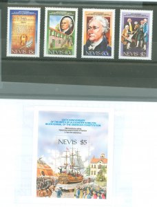 Nevis #533-37 Mint (NH) Single (Complete Set)
