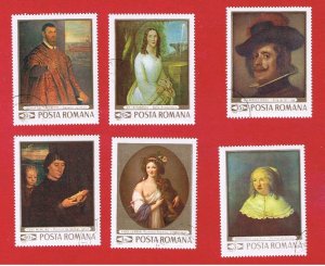 Romania #2124-2129 VF used  Paintings    Free S/H