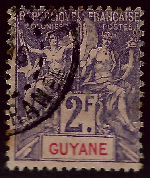 French Guiana Sc#50 F-VF Used...French Colonies are Hot!