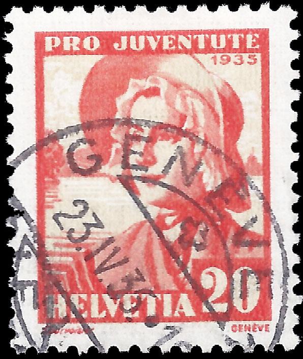 Switzerland 1935 Sc B73-76 uvf Pro Juventute