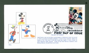 Sc. 3865 Disney / Mickey Mouse FDC - AALL Cachets