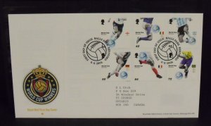 15725   GREAT BRITAIN   FDC # 2372-2377     World Cup Champions   CV$ 13.00