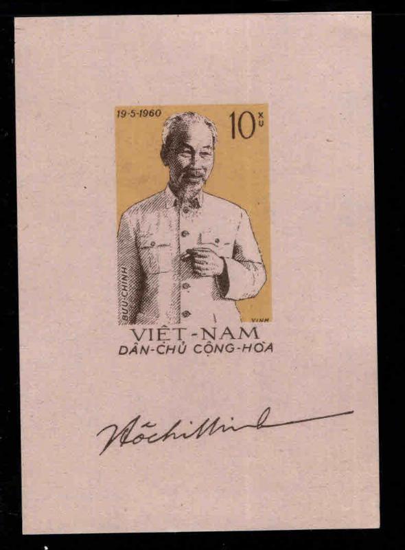 North Viet Nam Scott 129 Ho Chi Minh souvenir sheet NGAI