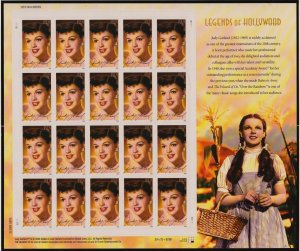 2006 Judy Garland Hollywood Legend 39c Sc 4077 MNH full pane of pane of 20