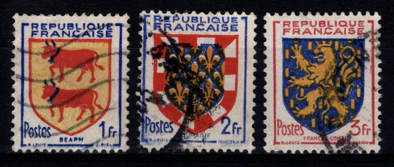 France 1951 Coat of Arms Definitives, Part Set [Used]