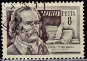 Hungary, 1954, Scientist, János Apáczai Csere, 8f, used