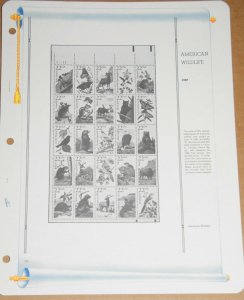 1987 Brand new White Ace pages for US Plate blocks. Supplement # PB39