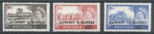 1955-57 KUWAIT, Stanley Gibbons n 103/105 - Type II - 3 Values - MNH**