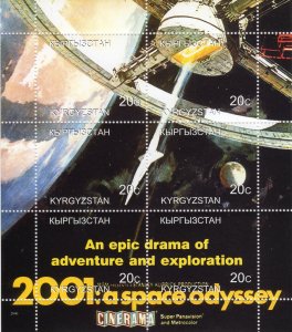 Kyrgyzstan 2000 A SPACE ODYSSEY Sheetlet Composite (6) MNH