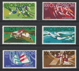 PORTUGAL 1972 Olympic Games Swimming Yachting Gymnastics Sports MNH** Set 18586-