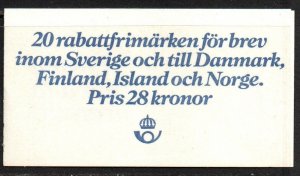 Sweden Sc #1406a MNH Complete Booklet