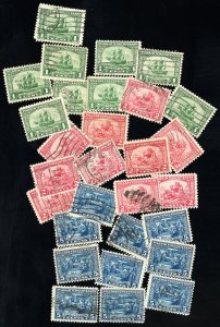 US Stamps # 548-50 Used F-VF+ Lot Of 10 Sets Scott Value $185.00
