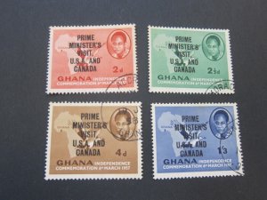 Ghana 1958 Sc 28-31 set FU