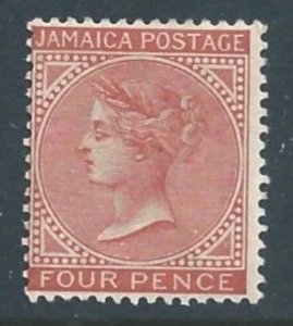 Jamaica #22 MH 4p Queen Victoria - Wmk. 2