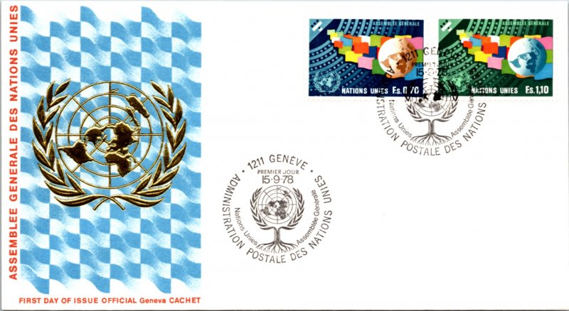 United Nations Geneva, Worldwide First Day Cover