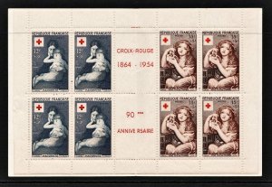 France #B291a (1954) Red Cross Booklet