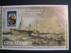 GIBRALTAR STAMPS-1980-175TH ANNIVERSARY:DEATH OF NELSON-MNH-S/S SHEET VF