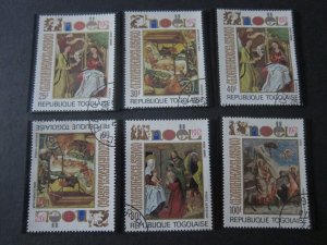 Togo 1972 Sc 827-9,C191-3 Christmas Religion set FU