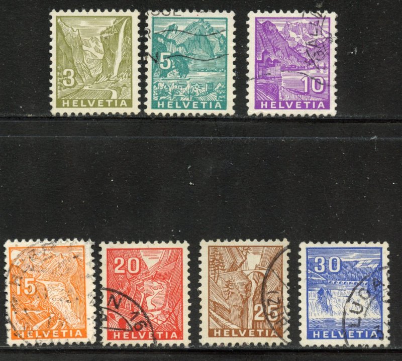 Switzerland # 219-25, Used.