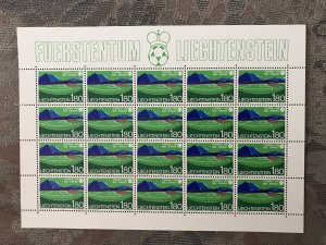 LIECHTENSTEIN #736 to 739 Sheet of 20 stamps Mint NH -Football World cup 1982