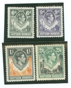 Northern Rhodesia #38-41 Unused Single