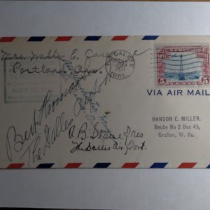 SCOTT #C11 AIR MAIL THE DALLES AIRPORT DEDICATION AMAZING POSTAL HISTORY !!