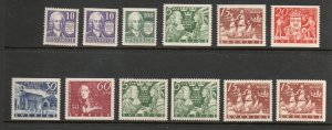 Sweden - Sc# 264, 266, 267 MH ,268 - 274 MNH, 273a MNH, 274a MLH   - Lot 0324159