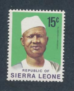 Sierra Leone 1972  Scott 428 MNH - 15c Pres. Siaka Stevens
