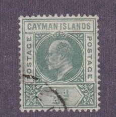 Cayman Islands # 33, King George V, Used, 1/3 Cat.