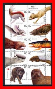 Iceland 2009 #1165, Legendary Creatures pane of 10 - MNH