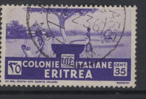 ERITREA, 163   USED    PASTORAL SCENE   ISSUE 1934