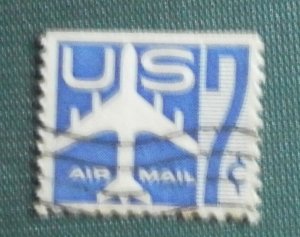 USA AIRMAIL - JET AIRLINER - 1958 Scott C51 U.S. 7c - Fine used
