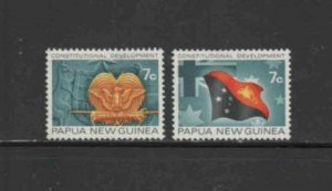 PAPUA NEW GUINEA #340-341 1972 ELECTIONS MINT VF LH O.G aa