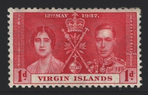 British Virgin Islands Sc#73 MH - paper adhesion reverse