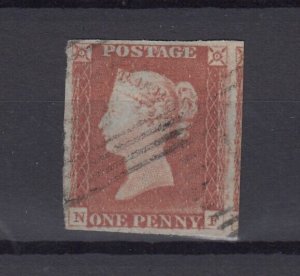 GB QV 1841 1d Orange Brown Imperf SG8 Fine Used BP9732