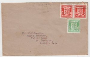 Guernsey 1943 commercial cover addressed to Jersey