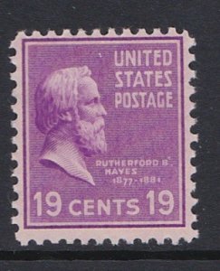 824 Rutherford Hayes MNH