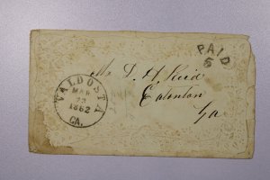 CSA - 1862 Valdosta GA Sampless PAID 5 Ladies Cover - L37854