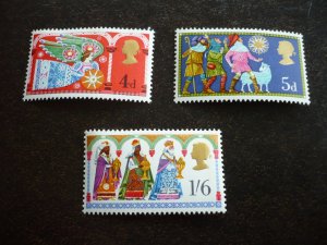Stamps - Great Britain - Scott# 605-607 - Mint Never Hinged Set of 3 Stamps