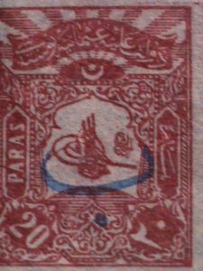 ​TURKEY-1906  SC#129 OTTORMAN EMPIRE-OVER PRINT STAMP MLH VF 117 YEARS OLD