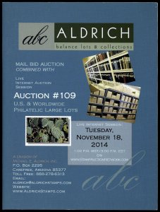 Aldrich catalog: ABC Auctions sale 109 Nov. 18, 2014
