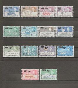 BRITISH ANTARCTIC TERRITORY 1971 SG 24/37 MNH Cat