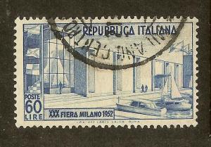 Italy, Scott #600, 60L Milan Fair Buildings, Used